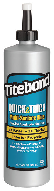 Häfele 003.57.150 Titebond®, Quick and Thick Multi-Surface Glue, 16 oz.