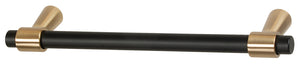 Häfele 133.53.349 Bar Pull, Mergence, Zinc, Matte black/champagne bronze, 160 mm (6 5/16") CTC