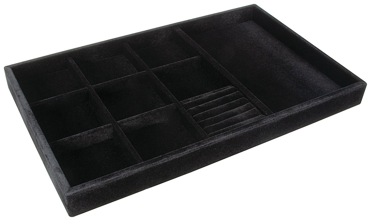 Häfele 811.03.509 Jewelry Tray, 2" Depth Velvet, Light gray