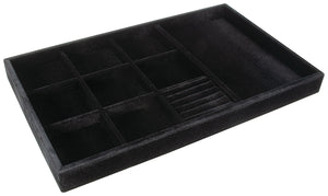 Häfele 811.03.509 Jewelry Tray, 2" Depth Velvet, Light gray