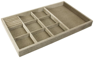 Häfele 811.03.380 Jewelry Tray, 2" Depth Velvet, Black