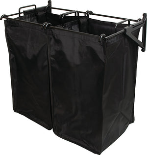 Häfele 547.43.301 TAG - Tilt-Out Hamper, with Removable Black Bag, Synergy Collection, 16 1/4" wide, 1 large bag
