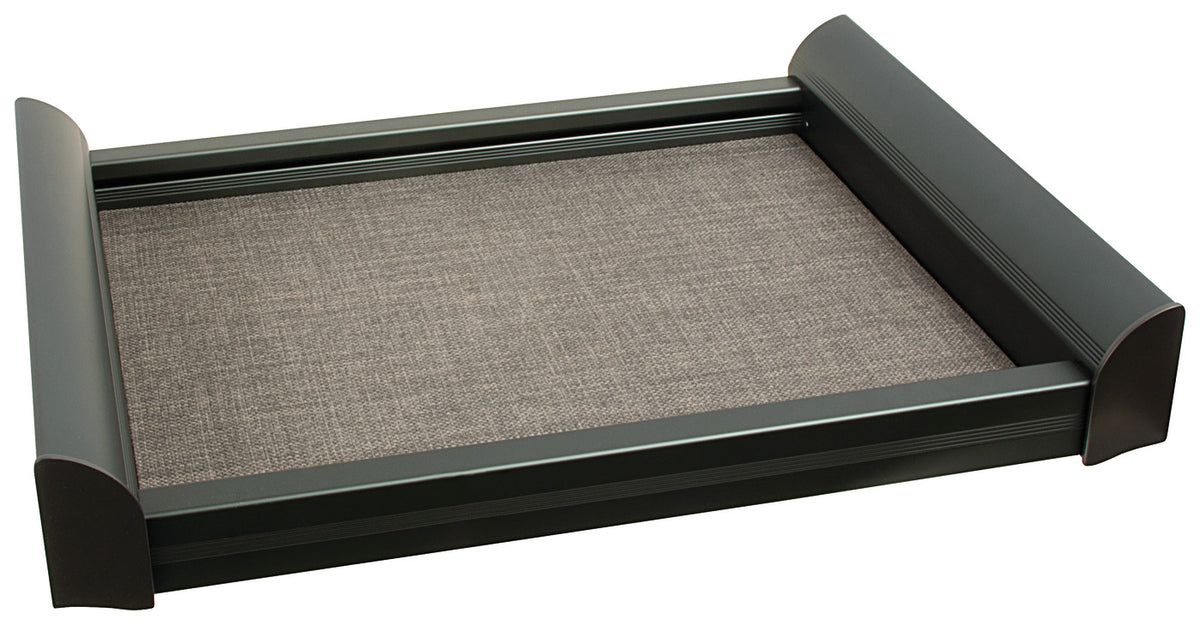 Häfele 807.77.704 TAG - Pull-Out Shelf, ENGAGE, Matte nickel and beach fabric, 36"