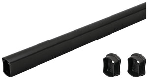 Häfele 801.78.395 TAG - Closet Rod with End Supports, Signature Collection, 47 15/16", slate