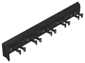 Häfele 807.54.770 TAG - Belt Rack, Synergy Collection, 5 Hook, 11 15/16", With 3/4 extension slide, White