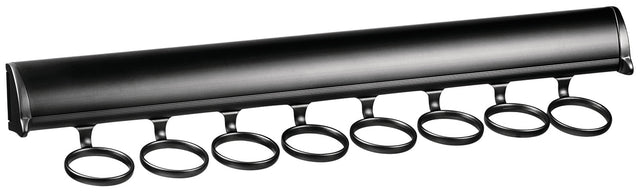 Häfele 807.67.525 TAG - Scarf Rack, Synergy Elite Collection, 8 Hook, 17 7/8", With full extension slide, Black