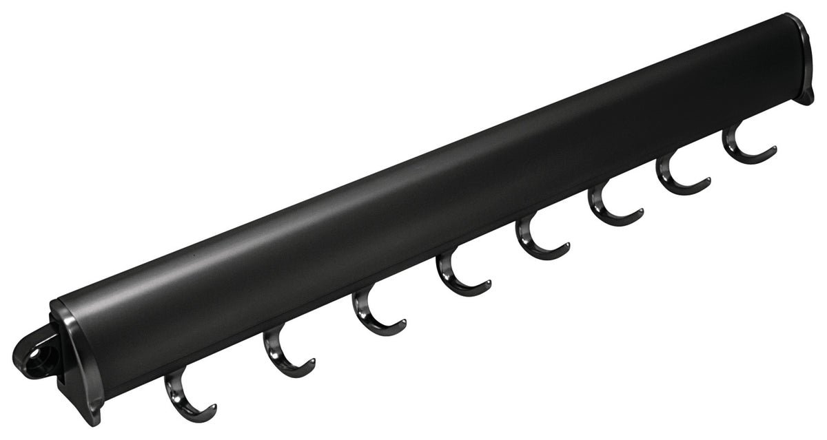 Häfele 807.67.285 TAG - Fixed Accessory Rack, Synergy Elite Collection, 8 Hook, 19 1/4", Polished chrome