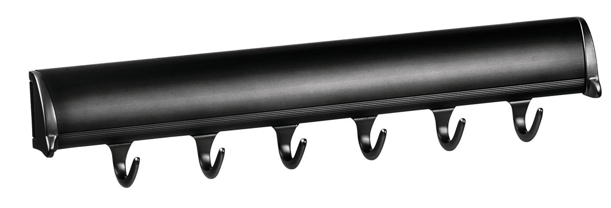 Häfele 807.67.213 TAG - Belt Rack, Synergy Elite Collection, 6 Hook, 13 7/8", With full extension slide, Polished chrome