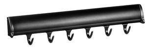 Häfele 807.67.213 TAG - Belt Rack, Synergy Elite Collection, 6 Hook, 13 7/8", With full extension slide, Polished chrome