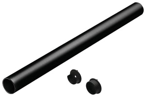 Häfele 801.42.936 TAG - Round Closet Rod with Supports, Synergy Collection, Matte aluminum, 23 3/4"