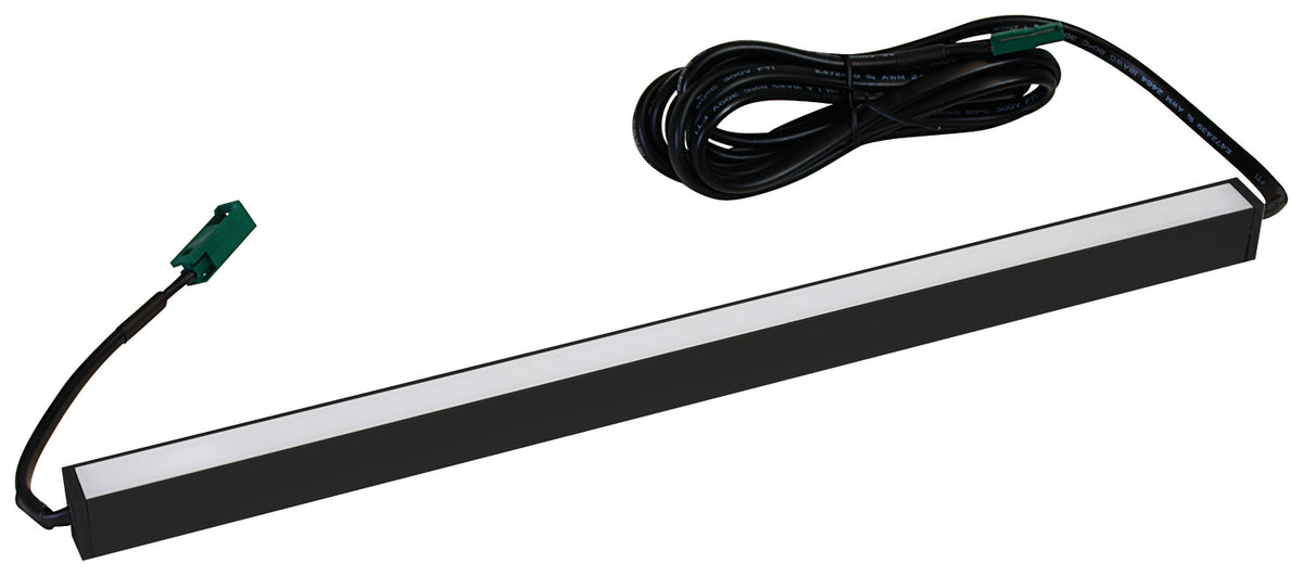 Häfele 833.70.972 Häfele Lighting - Surface Mounted Light Bar, Profile 2103 with LED 3045, 24V, With Inline Switch, Length: 381 mm (15"), 3000K warm white