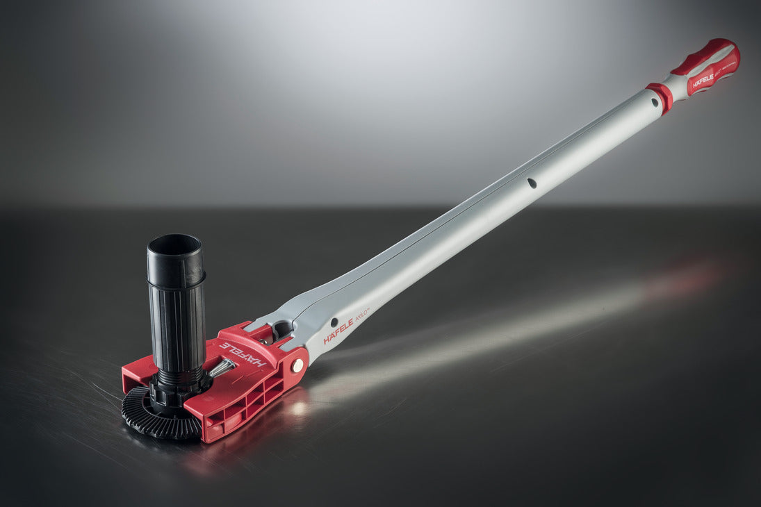 Häfele 637.76.360 Premium Adjusting Tool, AXILO® Cabinet Leveling System, for height adjustment of the plinth foot, Facilitates height adjustment by rotating by hand or with electric driver