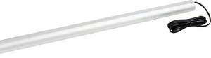 Häfele 833.96.020 Lighted Closet Rod, Elite Collection, 12V, Profile 5111 with Häfele Lighting LED 2065, Matte aluminum; 3000K warm white; 457 mm (18") length