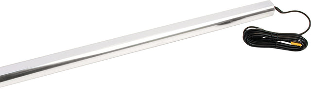 Häfele 833.96.028 Lighted Closet Rod, Elite Collection, 12V, Profile 5111 with Häfele Lighting LED 2065, Polished chrome; 3000K warm white; 457 mm (18") length