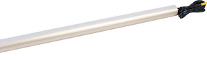 Häfele 833.96.024 Lighted Closet Rod, Elite Collection, 12V, Profile 5111 with Häfele Lighting LED 2065, Matte aluminum; 4000K cool white; 457 mm (18") length