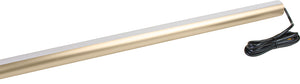 Häfele 833.96.056 Lighted Closet Rod, Elite Collection, 12V, Profile 5111 with Häfele Lighting LED 2065, Matt gold; 4000K cool white; 457 mm (18") length