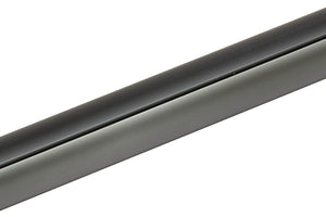 Häfele 830.28.700 TAG - Closet Rod for Lighting, Synergy Elite Collection, Matte Aluminum Finish, Clear Insert, 96" Length