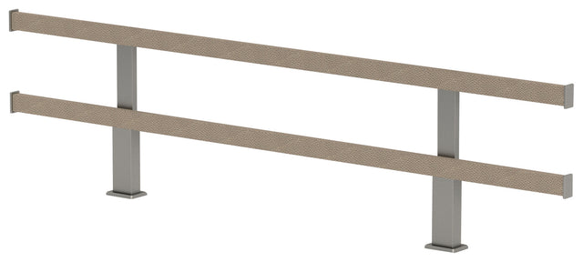 Häfele 807.74.671 TAG - Frame Kit, Duet Symphony Surface Mount Wall System, Width: 23", matte gold, oyster leather, anodized