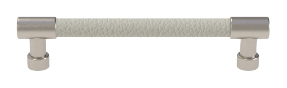 Häfele 111.95.434 TAG - Bar Pull, Traditional, Zinc, Faux Leather, Slate/graphite/oyster, 256 mm (10 1/16") CTC