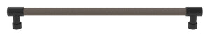 Häfele 111.95.403 TAG - Bar Pull, Traditional, Zinc, Faux Leather, Chrome/winter, 128 mm (5 1/16") CTC