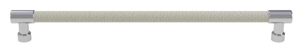 Häfele 111.95.415 TAG - Bar Pull, Traditional, Zinc, Faux Leather, Slate/graphite/winter, 128 mm (5 1/16") CTC