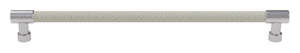 Häfele 111.95.427 TAG - Bar Pull, Traditional, Zinc, Faux Leather, Matte gold/winter, 256 mm (10 1/16") CTC