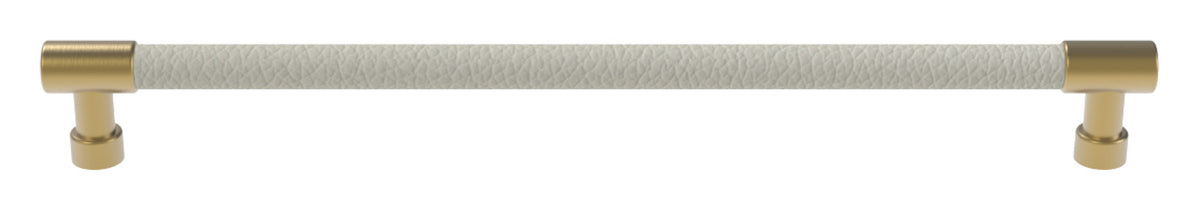 Häfele 111.95.403 TAG - Bar Pull, Traditional, Zinc, Faux Leather, Chrome/winter, 128 mm (5 1/16") CTC