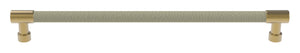 Häfele 111.95.414 TAG - Bar Pull, Traditional, Zinc, Faux Leather, Matte nickel/pewter, 128 mm (5 1/16") CTC