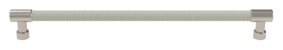 Häfele 111.95.429 TAG - Bar Pull, Traditional, Zinc, Faux Leather, Matte gold/pewter, 256 mm (10 1/16") CTC