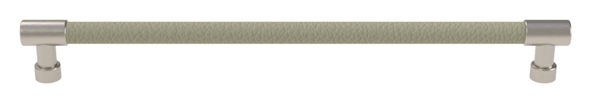 Häfele 111.95.427 TAG - Bar Pull, Traditional, Zinc, Faux Leather, Matte gold/winter, 256 mm (10 1/16") CTC