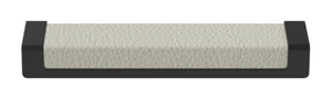 Häfele 111.95.459 TAG - Pull, Minimalist, Zinc, Faux Leather, Chrome/pewter, 256 mm (10 1/16") CTC