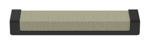 Häfele 111.95.442 TAG - Pull, Minimalist, Zinc, Faux Leather, Matte aluminum/winter, 128 mm (5 1/16") CTC