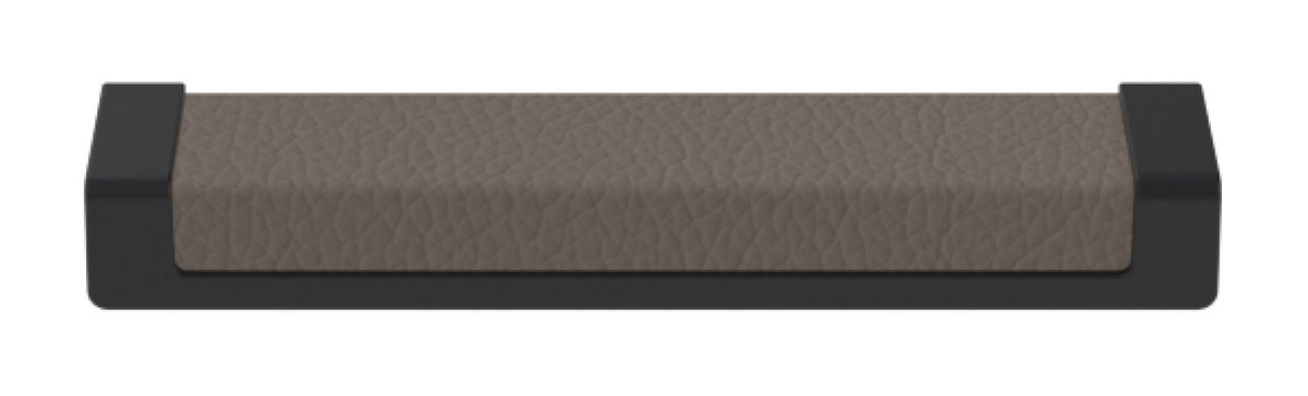 Häfele 111.95.469 TAG - Pull, Minimalist, Zinc, Faux Leather, Slate/graphite/winter, 256 mm (10 1/16") CTC