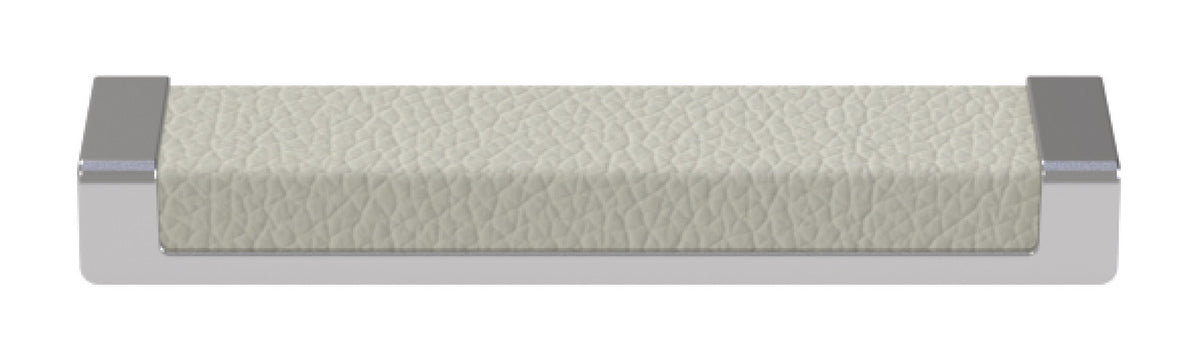 Häfele 111.95.460 TAG - Pull, Minimalist, Zinc, Faux Leather, Matte aluminum/winter, 256 mm (10 1/16") CTC