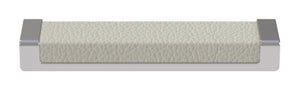 Häfele 111.95.460 TAG - Pull, Minimalist, Zinc, Faux Leather, Matte aluminum/winter, 256 mm (10 1/16") CTC