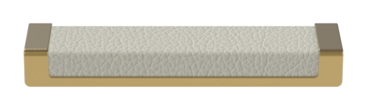 Häfele 111.95.459 TAG - Pull, Minimalist, Zinc, Faux Leather, Chrome/pewter, 256 mm (10 1/16") CTC