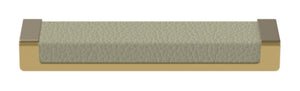 Häfele 111.95.442 TAG - Pull, Minimalist, Zinc, Faux Leather, Matte aluminum/winter, 128 mm (5 1/16") CTC