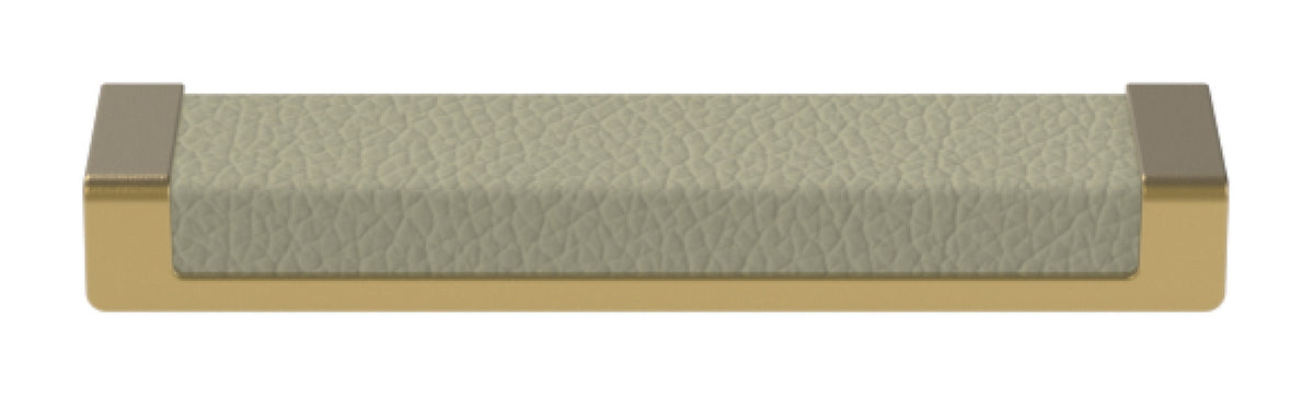 Häfele 111.95.467 TAG - Pull, Minimalist, Zinc, Faux Leather, Matte nickel/oyster, 256 mm (10 1/16") CTC