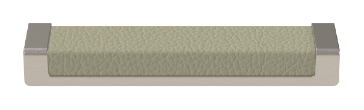 Häfele 111.95.459 TAG - Pull, Minimalist, Zinc, Faux Leather, Chrome/pewter, 256 mm (10 1/16") CTC