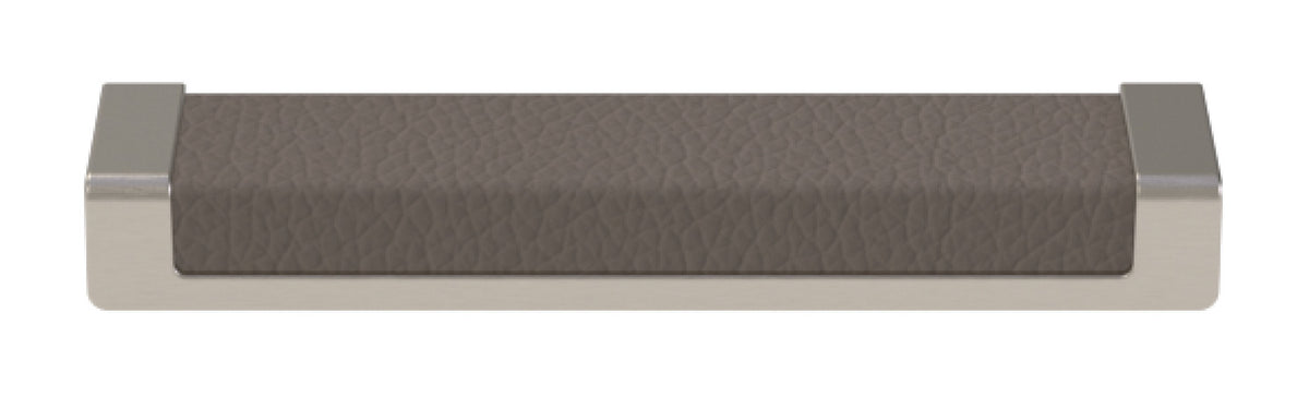 Häfele 111.95.454 TAG - Pull, Minimalist, Zinc, Faux Leather, Black/winter, 256 mm (10 1/16") CTC