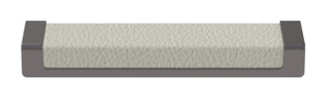 Häfele 111.95.469 TAG - Pull, Minimalist, Zinc, Faux Leather, Slate/graphite/winter, 256 mm (10 1/16") CTC