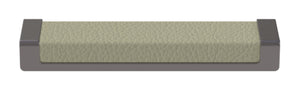 Häfele 111.95.460 TAG - Pull, Minimalist, Zinc, Faux Leather, Matte aluminum/winter, 256 mm (10 1/16") CTC