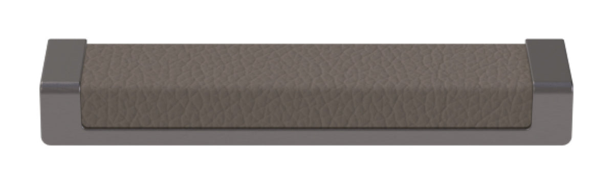 Häfele 111.95.464 TAG - Pull, Minimalist, Zinc, Faux Leather, Matte gold/oyster, 256 mm (10 1/16") CTC