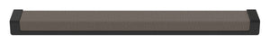 Häfele 111.95.438 TAG - Pull, Minimalist, Zinc, Faux Leather, Black/pewter, 128 mm (5 1/16") CTC
