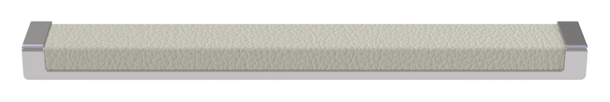 Häfele 111.95.454 TAG - Pull, Minimalist, Zinc, Faux Leather, Black/winter, 256 mm (10 1/16") CTC