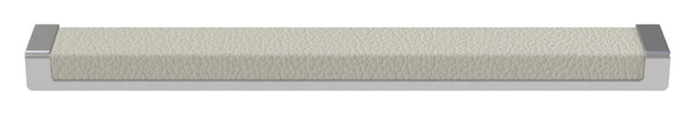 Häfele 111.95.460 TAG - Pull, Minimalist, Zinc, Faux Leather, Matte aluminum/winter, 256 mm (10 1/16") CTC