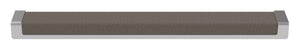 Häfele 111.95.467 TAG - Pull, Minimalist, Zinc, Faux Leather, Matte nickel/oyster, 256 mm (10 1/16") CTC