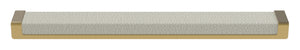 Häfele 111.95.460 TAG - Pull, Minimalist, Zinc, Faux Leather, Matte aluminum/winter, 256 mm (10 1/16") CTC