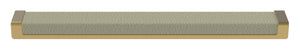Häfele 111.95.460 TAG - Pull, Minimalist, Zinc, Faux Leather, Matte aluminum/winter, 256 mm (10 1/16") CTC