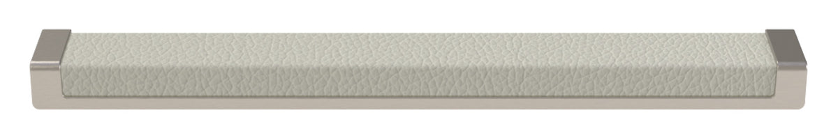 Häfele 111.95.438 TAG - Pull, Minimalist, Zinc, Faux Leather, Black/pewter, 128 mm (5 1/16") CTC